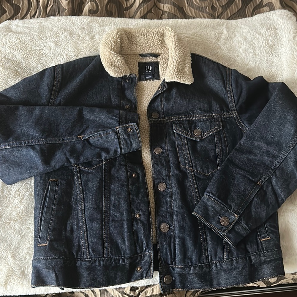 Kids Sherpa Lined Denim Jacket